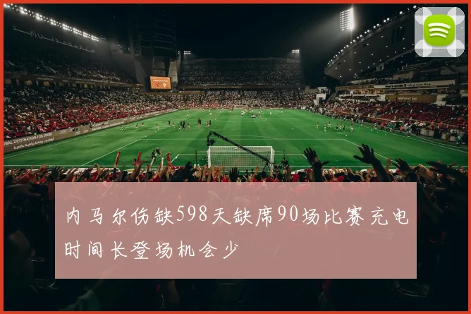 内马尔伤缺598天缺席90场比赛充电时间长登场机会少